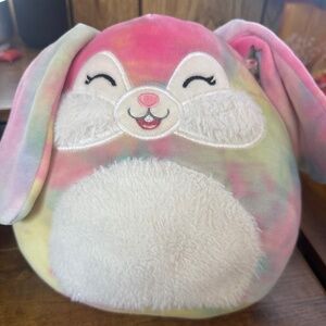 Bunny Squishmallows plush toy (small size 8”) rainbow rabbit Easter toy happy